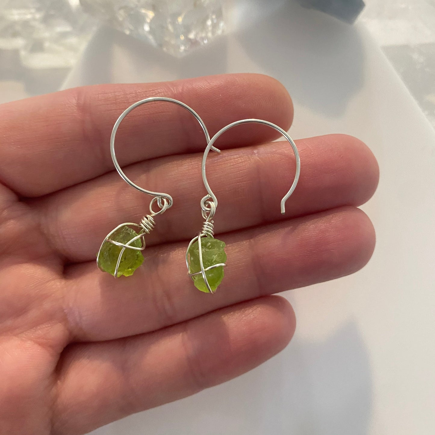 Sterling Silver Peridot earrings